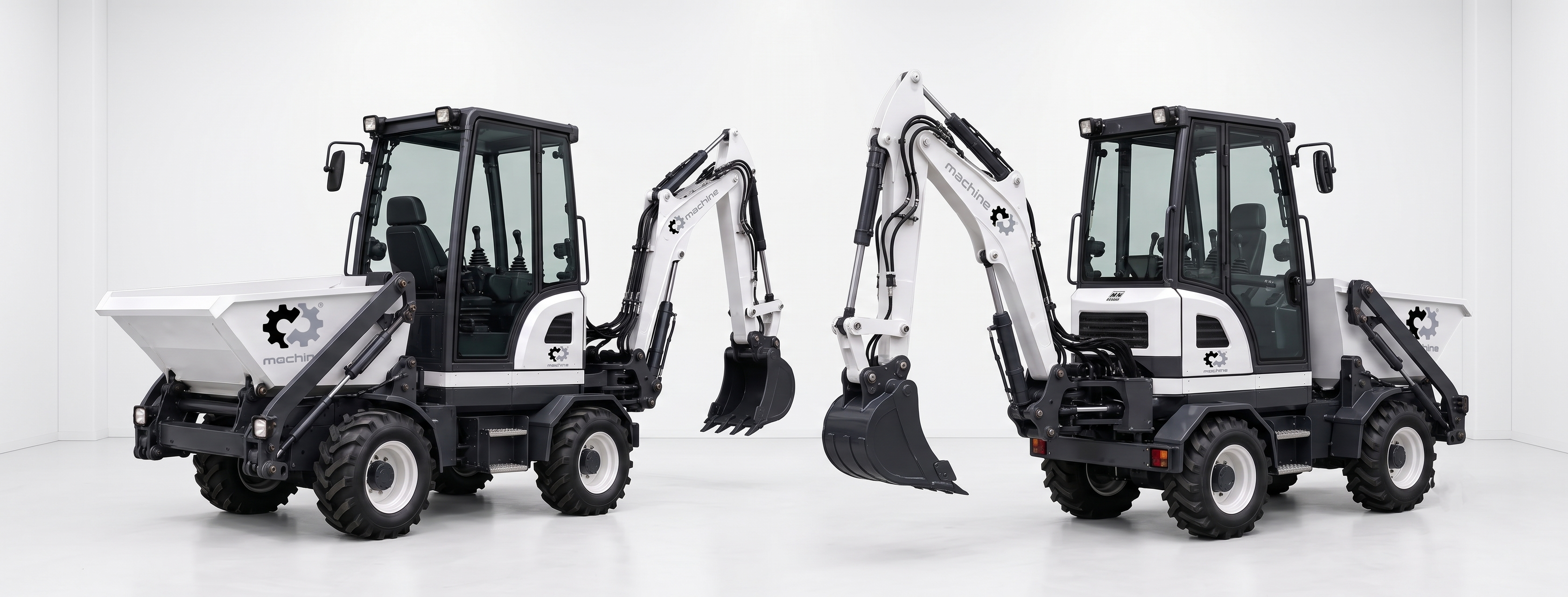 MACHINE MT-15 — Nakladač/dumper s minibagrem